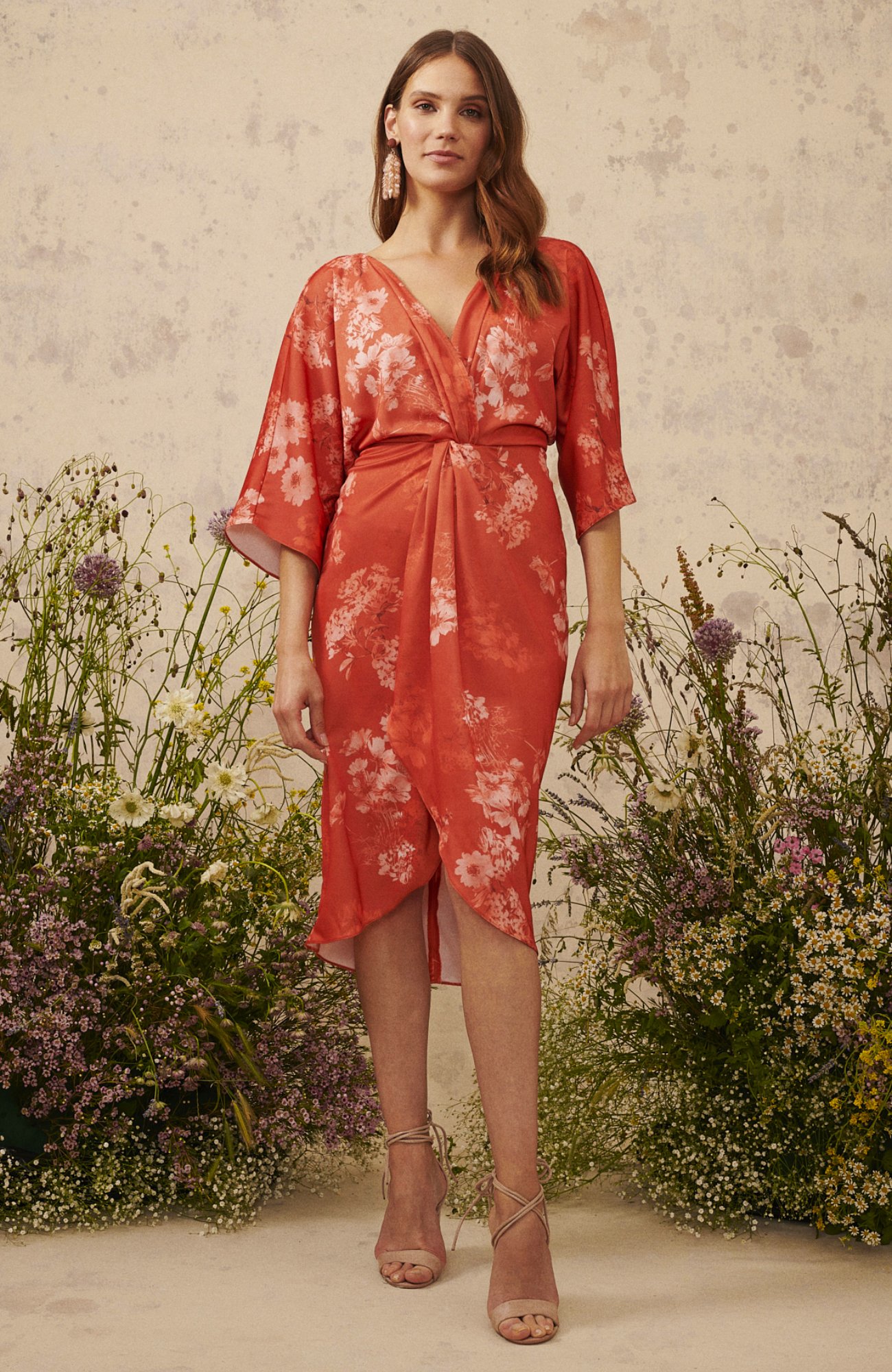 kimono knot dress