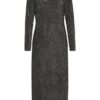 Grey Metallic Lurex Dress - Image 4