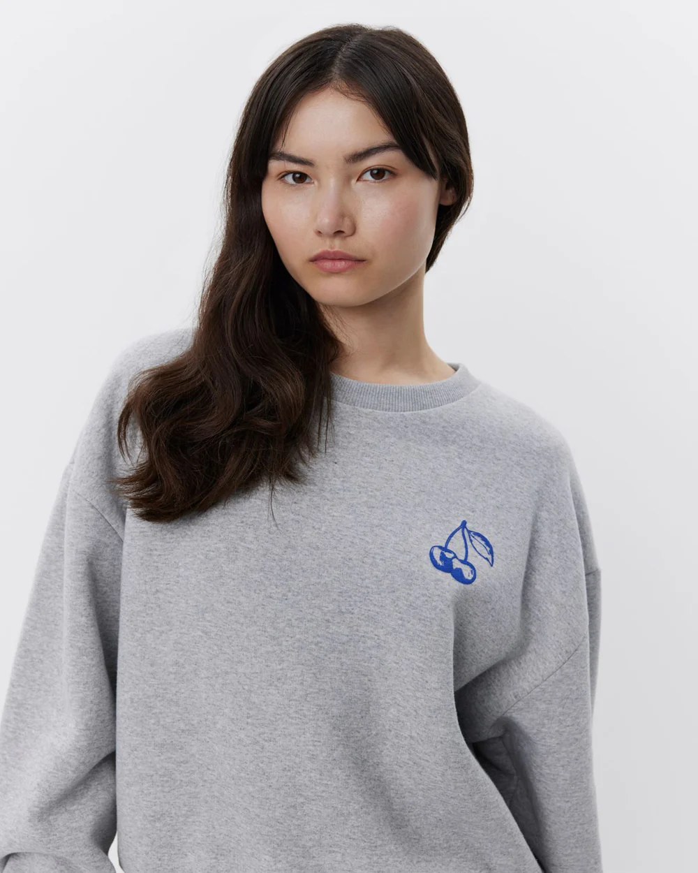 Grey slogan sweatshirt 2025