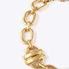 Chunky Gold Beatle Necklace - Image 3