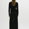 Black Crochet Maxidress with Long Sleeve - Image 4