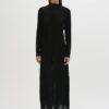 Black Crochet Maxidress with Long Sleeve - Image 3