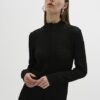 Black Crochet Maxidress with Long Sleeve - Image 2