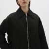 Black Padded Nylon Jacket