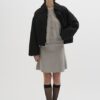 Black Padded Nylon Jacket - Image 2