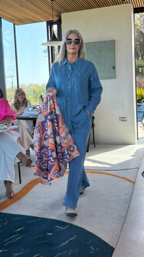 Denim Shirt Mid Blue - Image 6