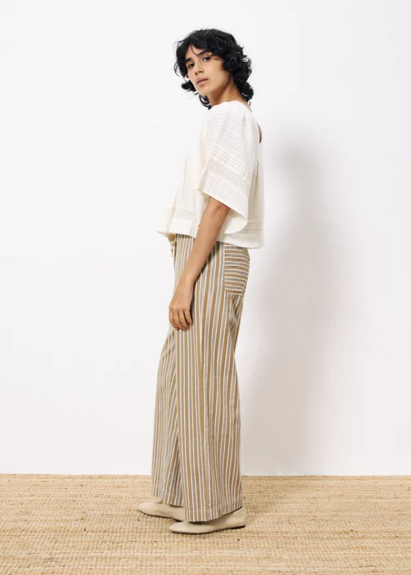 Butter Cream Boho Blouse with Square Neck - Image 5