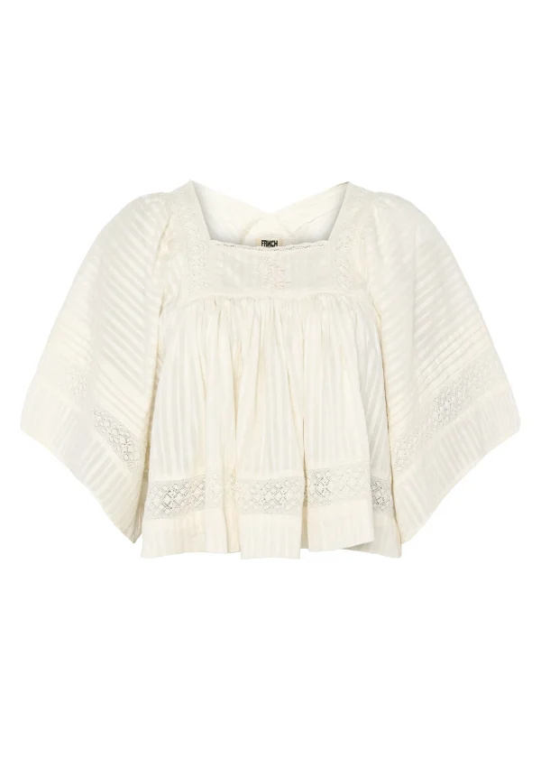 Butter Cream Boho Blouse with Square Neck - Image 6