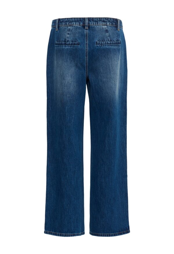 Jeans Mid-Rise, Wide-Leg & Dark Wash - Image 8
