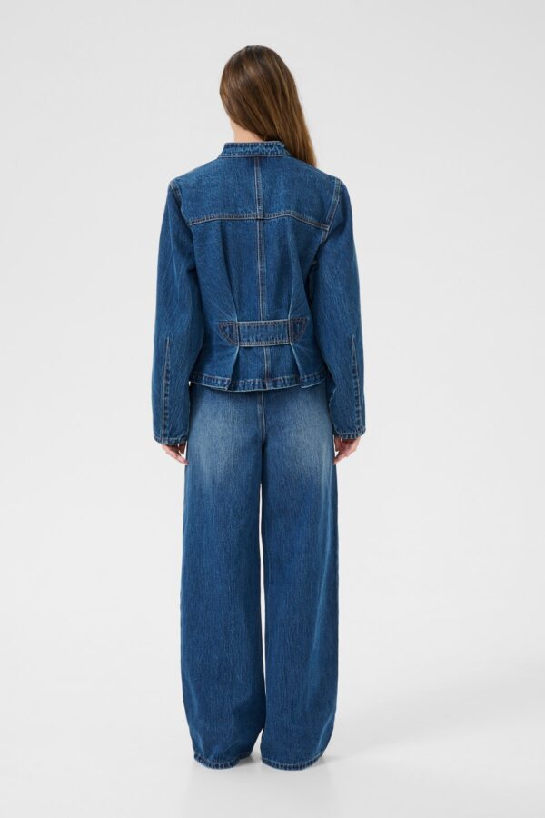 Jeans Mid-Rise, Wide-Leg & Dark Wash - Image 6