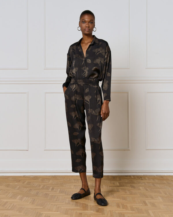 Black & Bronze Printed Shirt - Image 3
