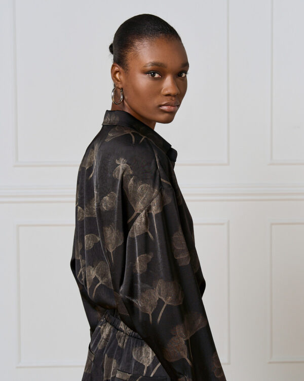 Black & Bronze Printed Shirt - Image 5