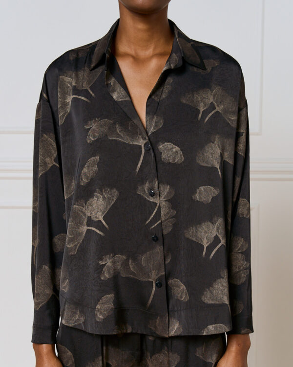 Black & Bronze Printed Shirt - Image 6