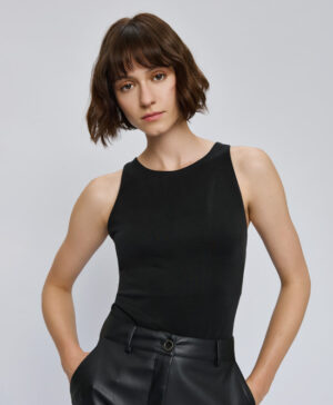 Black Soft Neoprene Bodysuit
