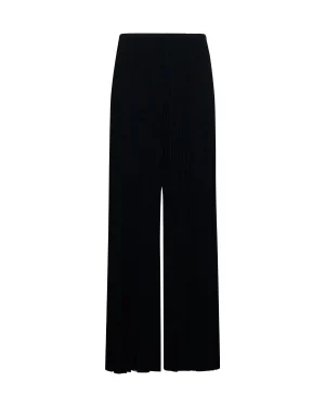 Black Pleated Palazzo Trousers