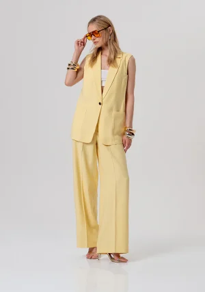 Butter Yellow Palazzo Trousers