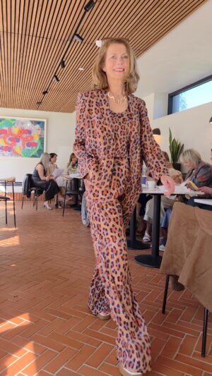 Animal Print Fluid Blazer