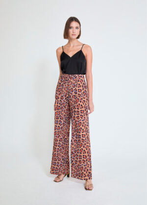 Animal Print Palazzo Pants