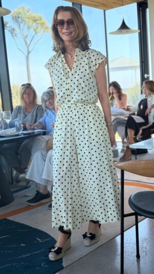 Buttercream & Black Polkadot Culottes